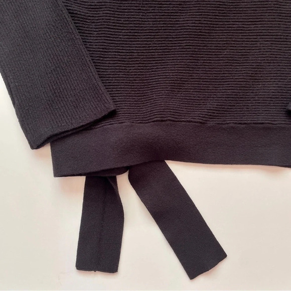Simply Vera Vera Wang Women’s Side-Tie Ribbed Turtleneck Fall Winter Sweater - Picture 15 of 17